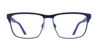 Blue / Blue Transparent Puma PU0348O Rectangle Glasses - Front