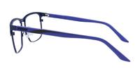 Blue / Blue Transparent Puma PU0348O Rectangle Glasses - Side