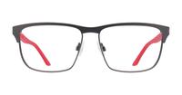 Ruthenium / Red/ Transparent Puma PU0348O Rectangle Glasses - Front