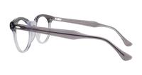 Grey On Transparent Ray-Ban Eagle Eye RB5598 Square Glasses - Side