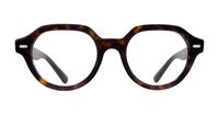 Havana Ray-Ban Gina RB7214-49 Square Glasses - Front