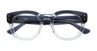 Blue On Transparent Ray-Ban RB0298V Square Glasses - Flat-lay