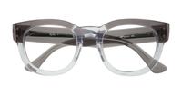 Grey On Transparent Ray-Ban RB0298V Square Glasses - Flat-lay