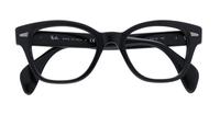 Shiny Black Ray-Ban RB0880 Square Glasses - Flat-lay