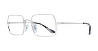 Silver Ray-Ban RB1969V Square Glasses - Angle