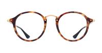 Brown Havana Ray-Ban RB2447V-49 Round Glasses - Front
