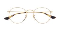 Gold Ray-Ban RB3447V-50 Round Glasses - Flat-lay