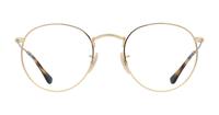 Gold Ray-Ban RB3447V-50 Round Glasses - Front