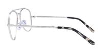 Silver Ray-Ban RB3625V Aviator Glasses - Side