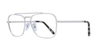 Silver Ray-Ban RB3636V Square Glasses - Angle