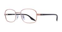 Copper Ray-Ban RB3690V Oval Glasses - Angle