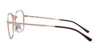 Rose Gold Ray-Ban RB3694V Rectangle Glasses - Side