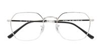 Silver Ray-Ban RB3694V Rectangle Glasses - Flat-lay