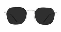 Silver Ray-Ban RB3694V Rectangle Glasses - Sun