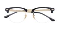 Gold/Black Ray-Ban RB3716VM Square Glasses - Flat-lay
