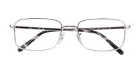 Silver Ray-Ban RB3717V Rectangle Glasses - Flat-lay