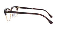Mock Tortoise Ray-Ban RB3916V Clubmaster Glasses - Side