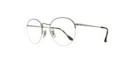 Silver Ray-Ban RB3947V-51 Round Glasses - Angle