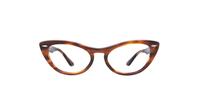 Red Ray-Ban RB4314V-54 Cat-eye Glasses - Front