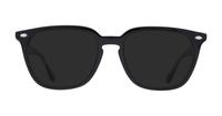 Black Transparent Ray-Ban RB4362V Square Glasses - Sun