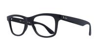 Shiny Black Ray-Ban RB4640V Square Glasses - Angle