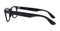 Shiny Black Ray-Ban RB4640V Square Glasses - Side