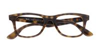 Shiny Havana Ray-Ban RB4640V Square Glasses - Flat-lay
