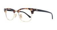 Brown Havana Ray-Ban RB5154-49 Clubmaster Glasses - Angle