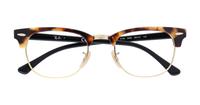 Brown Havana Ray-Ban RB5154-49 Clubmaster Glasses - Flat-lay