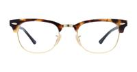 Brown Havana Ray-Ban RB5154-49 Clubmaster Glasses - Front
