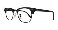 Matte Black Ray-Ban RB5154-49 Clubmaster Glasses - Angle