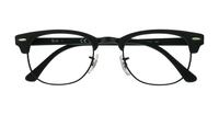 Matte Black Ray-Ban RB5154-49 Clubmaster Glasses - Flat-lay