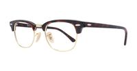 Red/Havana Ray-Ban RB5154-49 Clubmaster Glasses - Angle