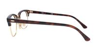 Red/Havana Ray-Ban RB5154-49 Clubmaster Glasses - Side