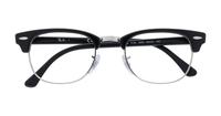 Shiny Black Ray-Ban RB5154-49 Clubmaster Glasses - Flat-lay