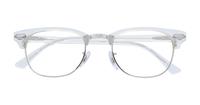 White Transparent Ray-Ban RB5154-49 Clubmaster Glasses - Flat-lay