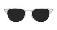 White Transparent Ray-Ban RB5154-49 Clubmaster Glasses - Sun