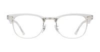 White Transparent Ray-Ban RB5154-51 Clubmaster Glasses - Front