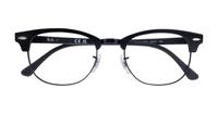 Matte Black Ray-Ban RB5154-53 Square Glasses - Flat-lay