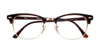 Red/Havana Ray-Ban RB5154-53 Square Glasses - Flat-lay