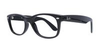 Shiny Black Ray-Ban RB5184-52 Wayfarer Glasses - Angle