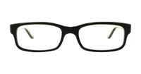 Shiny Black Ray-Ban RB5187 Rectangle Glasses - Front