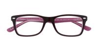 Brown/Pink Ray-Ban RB5228-50 Square Glasses - Flat-lay