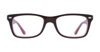 Brown/Pink Ray-Ban RB5228-50 Square Glasses - Front
