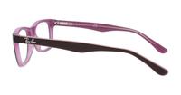 Brown/Pink Ray-Ban RB5228-50 Square Glasses - Side