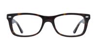 Dark Havana Ray-Ban RB5228-50 Square Glasses - Front