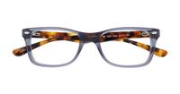Opal Grey Ray-Ban RB5228-50 Square Glasses - Flat-lay
