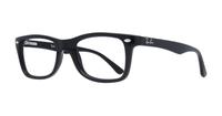 Shiny Black Ray-Ban RB5228-50 Square Glasses - Angle