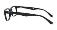 Shiny Black Ray-Ban RB5228-50 Square Glasses - Side