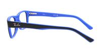 Black / Blue Ray-Ban RB5268-50 Rectangle Glasses - Side
